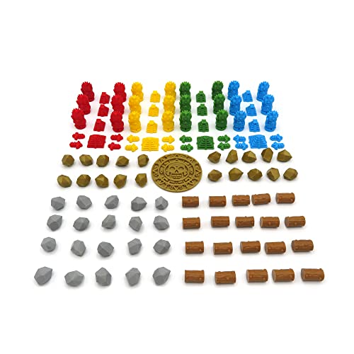 BGExpansions Komplettes Tzolk'in/Tzolkin-Upgrade-Paket – 117 Teile, ZLKN002 von BG Expansions