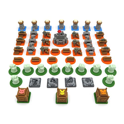 BGExpansions – Root Enhancement Base Pack | 51 Teile in 3D | Token zur Verbesserung Ihres Spielerlebnisses | ROOT001 von BG Expansions