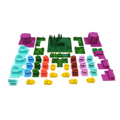 BGExpansions – Upgrade-Paket für den Ketchup-Mechanismus und andere Ideen – Food Chain Magnate™ | 43 Teile | Asiatische Restaurants, Cafés, Gebäude und Parks von BG Expansions