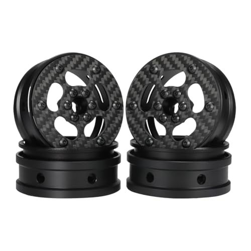 2,2 Zoll Carbon Fiber RC Rad Felgen for 1/10 Rig Crawler for LCg Chassis for GSP-EED Kit SCX10 Pro TRX4(4PCS C) von BGDIEAKIN