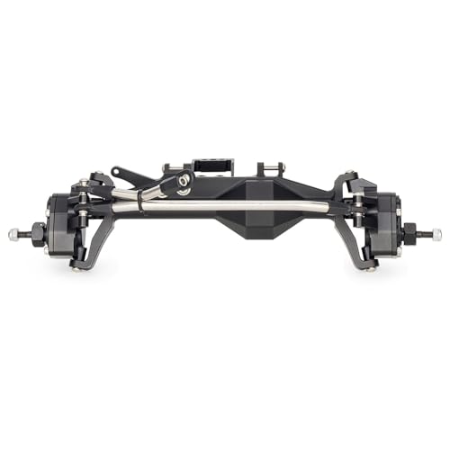 Aluminium 4WS Offset Portal Achse Set Mit Servo Halterung for 1/10 4 Rad Lenkung for LCG(Front Black) von BGDIEAKIN
