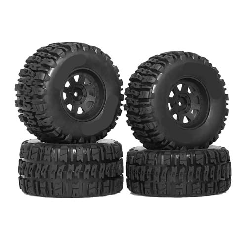 BGDIEAKIN 1/10 Kurzstrecken-LKW-Reifen, 4er-Set, 110 mm, 12 mm Sechskant, passend for ferngesteuerte Automodelle, Reifen- und Naben-Set von BGDIEAKIN