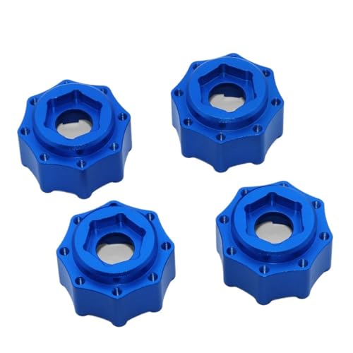 BGDIEAKIN 17-mm-Sechskantadapter 8 x 32 auf 17 mm, geeignet for Proline 3,8-Zoll-Reifen, 4er-Pack, 1/8 große Rad-Upgrade-Teile(Blauw) von BGDIEAKIN