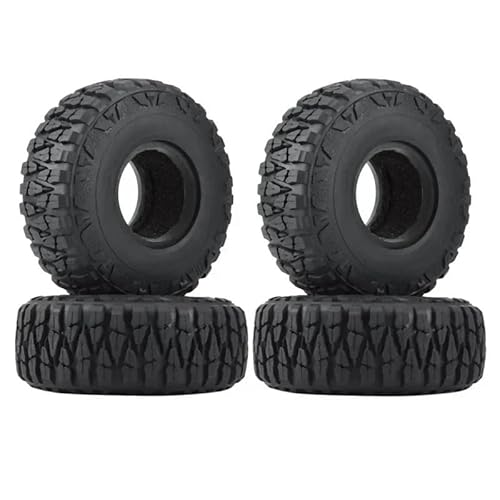 BGDIEAKIN Rc Jeep Aluminium 2,9 "Beadlock Rad Hub Felge for 1/6 RC for Crawler Auto Axial SCX6(Tire) von BGDIEAKIN