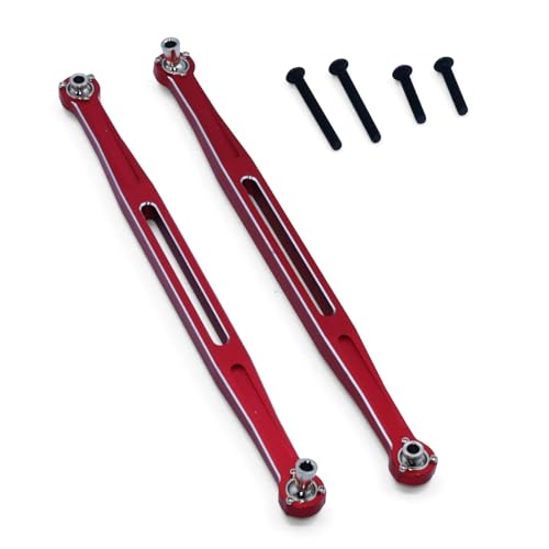 Front Steering Rod Verbreitert Spurstange Set Upgrade Zubehör Metall Modifikation Ersatz Fabrik(Rood) von BGDIEAKIN