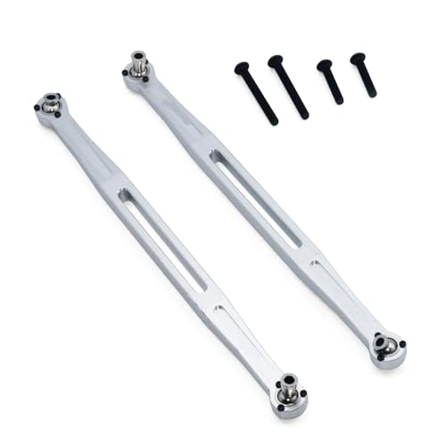 Front Steering Rod Verbreitert Spurstange Set Upgrade Zubehör Metall Modifikation Ersatz Fabrik(Silver) von BGDIEAKIN