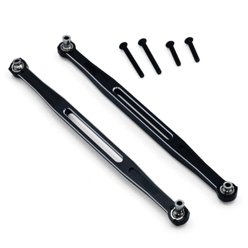 Front Steering Rod Verbreitert Spurstange Set Upgrade Zubehör Metall Modifikation Ersatz Fabrik(Zwart) von BGDIEAKIN