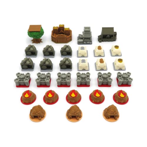 BGExpansions Pack für Roots Erweiterung „The Marauder, Hirelings and Landmarks“ – 30 Teile, ROOT008 von BG Expansions
