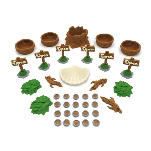 BGExpansions - Verbesserungsset für Everdell | 38 Teile | Optimiere Dein Spielerlebnis mit Thematischen Behältern und Exklusivem Zubehör von BG Expansions