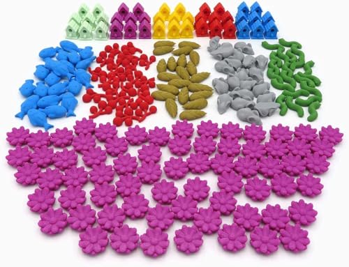 BGExpansions – Komplettes Premium-Paket für Wingspan | 214 detaillierte 3D-Token | Futter (einschließlich Nektar) und Vogelhäuschen | Kompatibel mit dem Basisspiel und der Ozeanien-Erweiterung von BG Expansions