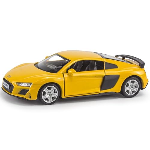 BGHSCA 1/36 Skala Audi R8 Diecast Modell Auto, Zinklegierung Ziehen Sie zurück Fahrzeuge Spielzeug Auto mit Klang und Licht für Kinder Erwachsene Geschenk Gelbes BGHSCA 1/36 Skala Audi R8 Diecast Modell Auto, Zinklegierung Ziehen Sie zurück Fahrzeuge Spielzeug Auto mit Klang und Licht für Kinder Erwachsene Geschenk Gelbes von BGHSCA
