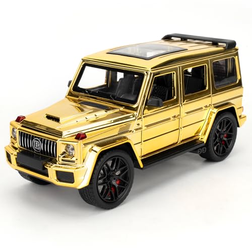 BGHSCA Compatible for 1:24 G63 Pull Back Alloy Car Modell, Spielzeugwagen mit Ton und Licht, Hochleistungsmodellwagen, Geschenke für Jungen und Mädchen ab 3 Jahren. von BGHSCA