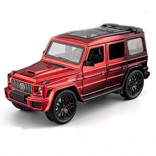BGHSCA 1:24 Benz G63 Pull Back Alloy Car Modell, Spielzeugauto mit Sound- und Lichteffekten, Hochleistungsmodell Spielzeugfahrzeug Geschenk für Jungen und Mädchen im Alter von 3+ Jahren(Gradient red) BGHSCA 1:24 Benz G63 Pull Back Alloy Car Modell, Spielzeugauto mit Sound- und Lichteffekten, Hochleistungsmodell Spielzeugfahrzeug Geschenk für Jungen und Mädchen im Alter von 3+ Jahren(Gradient red) von BGHSCA