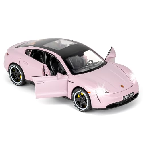 BGHSCA 1:32 Skala Auto Modell Kompatibel für Sammel Porsche Taycan Diecast Spielzeugauto, Zink Legierung Pull Back Fahrzeuge Spielzeug mit Ton und Licht für Erwachsene Jungen Mädchen 3 4 5 6 8 (Rosa) BGHSCA 1:32 Skala Auto Modell Kompatibel für Sammel Porsche Taycan Diecast Spielzeugauto, Zink Legierung Pull Back Fahrzeuge Spielzeug mit Ton und Licht für Erwachsene Jungen Mädchen 3 4 5 6 8 (Rosa) von BGHSCA