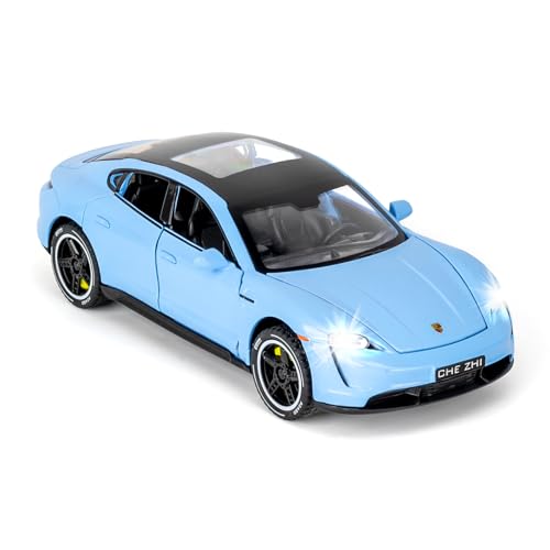 BGHSCA 1:32 Skala Auto Modell Kompatibel für Sammel Porsche Taycan Diecast Spielzeugauto, Zink Legierung Pull Back Fahrzeuge Spielzeug mit Ton und Licht für Erwachsene Jungen Mädchen 3 4 5 6 8 (Blau) BGHSCA 1:32 Skala Auto Modell Kompatibel für Sammel Porsche Taycan Diecast Spielzeugauto, Zink Legierung Pull Back Fahrzeuge Spielzeug mit Ton und Licht für Erwachsene Jungen Mädchen 3 4 5 6 8 (Blau) von BGHSCA