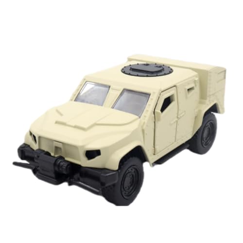 BGHSCA 1:36 JLTV gepanzertes Fahrzeug Diecast Auto Modelle Spielzeug, Sammeln Diecast Pull Back Militärfahrzeug Spielzeug für Kinder (Beige) von BGHSCA