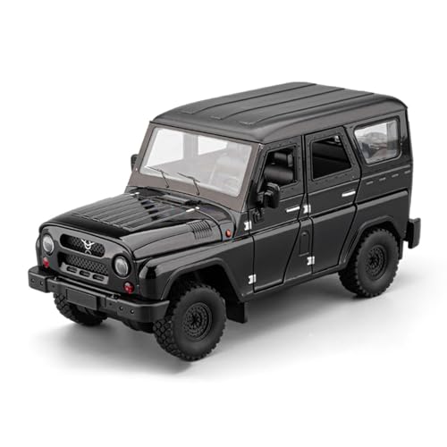 BGHSCA Benz Waz Hunter 1:18 Legierung Off-Road Fahrzeug Modell, Ziehen Sie zurück Spielzeug Auto mit Sound und Licht Effekte, EIN Geschenk geeignet für Auto Modell Enthusiasten zu sammeln(Black) von BGHSCA