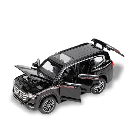 BGHSCA Kompatibel für 1:32 Sammel Landcruiser LC300 Diecast Modell Auto, Zink Legierung Pull Back Spielzeug Auto Fahrzeug mit Lichtern und Klängen für Dekoration Erwachsene Jungen Mädchen (Schwarz) BGHSCA Kompatibel für 1:32 Sammel Landcruiser LC300 Diecast Modell Auto, Zink Legierung Pull Back Spielzeug Auto Fahrzeug mit Lichtern und Klängen für Dekoration Erwachsene Jungen Mädchen (Schwarz) von BGHSCA