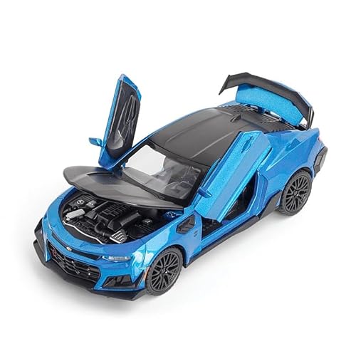 BGHSCA Spielzeugauto Kompatibel für 1:32 Chevrolet Hornet Modellauto, Pull Back Diecast Sammlerauto mit Geräuschen & Lichter für Kinder Jungen Mädchen und Erwachsene, Geschenk Blau BGHSCA Spielzeugauto Kompatibel für 1:32 Chevrolet Hornet Modellauto, Pull Back Diecast Sammlerauto mit Geräuschen & Lichter für Kinder Jungen Mädchen und Erwachsene, Geschenk Blau von BGHSCA
