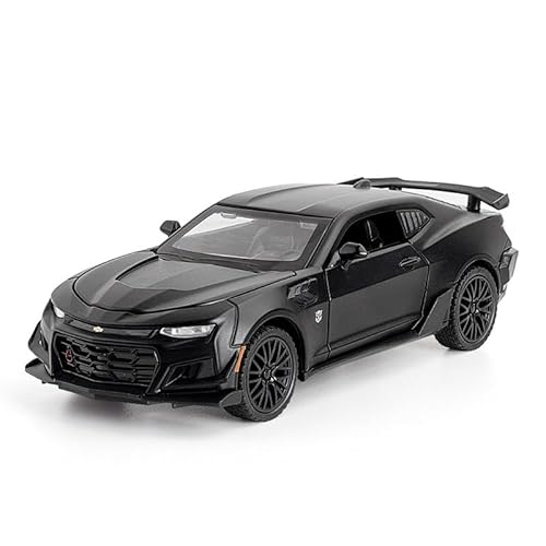 BGHSCA Spielzeugauto Kompatibel für 1:32 Chevrolet Hornet Modellauto, Pull Back Diecast Sammlerauto mit Geräuschen & Lichter für Kinder Jungen Mädchen und Erwachsene, Geschenk Schwarz BGHSCA Spielzeugauto Kompatibel für 1:32 Chevrolet Hornet Modellauto, Pull Back Diecast Sammlerauto mit Geräuschen & Lichter für Kinder Jungen Mädchen und Erwachsene, Geschenk Schwarz von BGHSCA