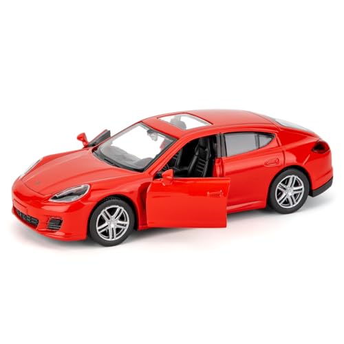 BGHSCA Spielzeugauto aus Metall, Nachbau des Porsche Panamera im Maßstab 1:36, Diecast-Modellautos mit Rückzugmechanismus sind EIN tolles Jungen und Mädchen(Rod) von BGHSCA
