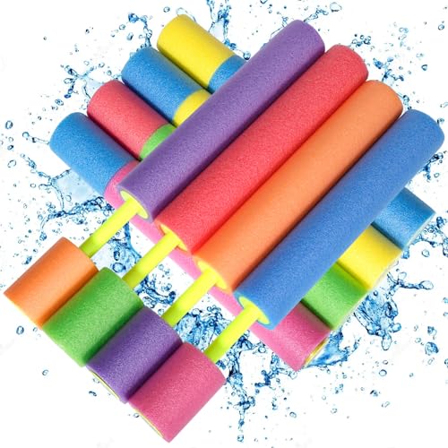 BGIUSQF 8 Stück Wasserpistolen für Kinder, Wasserpistole Schaumstoff, Wasserspritzpistole, Water Gun 33 cm, Wasser Reichweite 8-10m, Wasser Spritzpistole für Pool Strand Outdoor BGIUSQF 8 Stück Wasserpistolen für Kinder, Wasserpistole Schaumstoff, Wasserspritzpistole, Water Gun 33 cm, Wasser Reichweite 8-10m, Wasser Spritzpistole für Pool Strand Outdoor von BGIUSQF