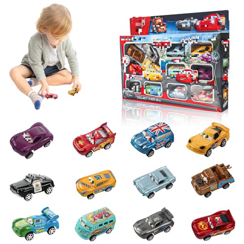 12 Stück Car Spielzeugauto Set, Mini Auto Spielzeug, Kleine Autos, Rennspiele, Lightning Spielzeug Geburtstags Geschenk für Mädchen Jungen Kinder ab 3 Jahren, Racing Car Fans Give Aways 12 Stück Car Spielzeugauto Set, Mini Auto Spielzeug, Kleine Autos, Rennspiele, Lightning Spielzeug Geburtstags Geschenk für Mädchen Jungen Kinder ab 3 Jahren, Racing Car Fans Give Aways von BGNXHYB