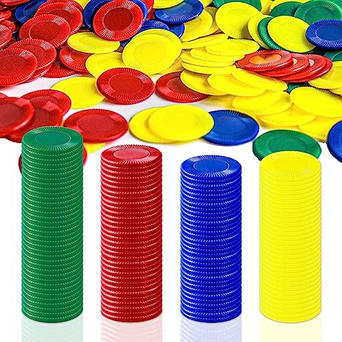 BGNXHYB 400 Stück Poker Chips Set, 4 Farben Kunststoff Pokerchips,Zähl Chips Plastechips Poker Spielkarten Spielchips, für Kinder Belohnung, Kinder Zählchips zum Lernen Mathematischer Bingospiele BGNXHYB 400 Stück Poker Chips Set, 4 Farben Kunststoff Pokerchips,Zähl Chips Plastechips Poker Spielkarten Spielchips, für Kinder Belohnung, Kinder Zählchips zum Lernen Mathematischer Bingospiele von BGNXHYB