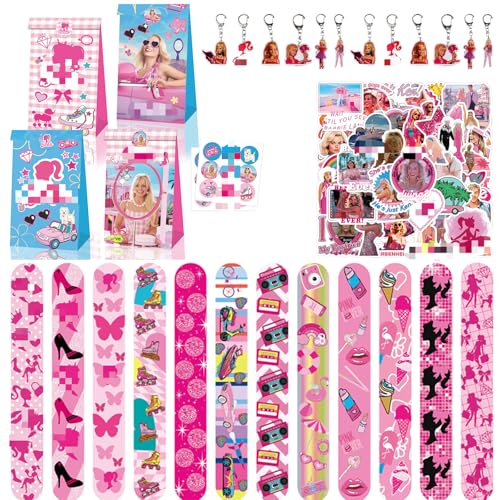 BGNXHYB 86Pcs Party Mitgebsel Set, 12 prinzessin Slap Armbänder, 12 Geschenktüten, 12 Schlüsselanhänger, 50 Aufkleber Kinder, für Geschenke Jungen Mädchen Kindergeburtstag Party Zubehör BGNXHYB 86Pcs Party Mitgebsel Set, 12 prinzessin Slap Armbänder, 12 Geschenktüten, 12 Schlüsselanhänger, 50 Aufkleber Kinder, für Geschenke Jungen Mädchen Kindergeburtstag Party Zubehör von BGNXHYB
