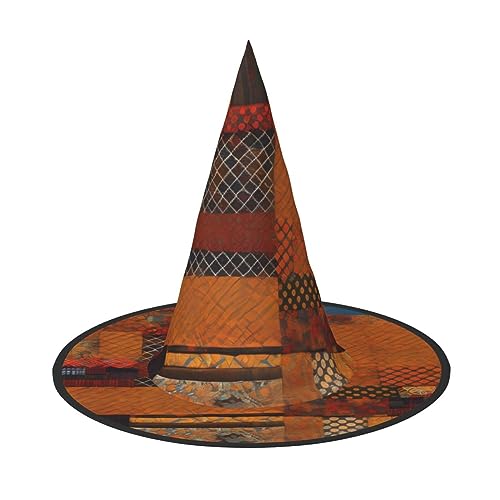 BGSHJVF Afrikanische Textil Patchwork Druck Halloween Hexe Hut Cosplay Caps Halloween Dekoration Kostüm Zubehör für Halloween Party BGSHJVF Afrikanische Textil Patchwork Druck Halloween Hexe Hut Cosplay Caps Halloween Dekoration Kostüm Zubehör für Halloween Party von BGSHJVF