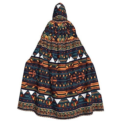 BGSHJVF Afrikanische ethnische Muster Druck Halloween Kostüm Umhang für alle, übergroße Cosplay erwachsene Mantel mit Kapuze für Partys, Maskeraden BGSHJVF Afrikanische ethnische Muster Druck Halloween Kostüm Umhang für alle, übergroße Cosplay erwachsene Mantel mit Kapuze für Partys, Maskeraden von BGSHJVF