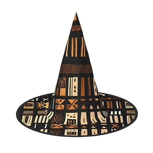 BGSHJVF Afrikanischer Schlamm Stoff Stammes-Druck Halloween Hexe Hut Cosplay Caps Halloween Dekoration Kostüm Zubehör für Halloween Party BGSHJVF Afrikanischer Schlamm Stoff Stammes-Druck Halloween Hexe Hut Cosplay Caps Halloween Dekoration Kostüm Zubehör für Halloween Party von BGSHJVF