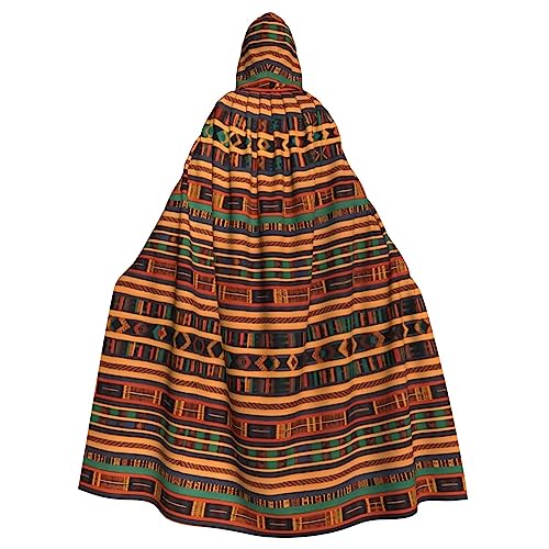 BGSHJVF Afrikanischer Webdruck, Halloween-Kostüm, Umhang für alle, übergroßer Cosplay-Umhang für Erwachsene, mit Kapuze für Partys, Maskeraden BGSHJVF Afrikanischer Webdruck, Halloween-Kostüm, Umhang für alle, übergroßer Cosplay-Umhang für Erwachsene, mit Kapuze für Partys, Maskeraden von BGSHJVF