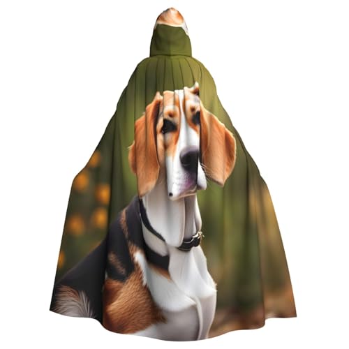 BGSHJVF Beagle Hundedruck Halloween Kostüm Umhang für alle, großer Mantel mit Kapuze für Erwachsene, für Party, Tanzen, Maskerade BGSHJVF Beagle Hundedruck Halloween Kostüm Umhang für alle, großer Mantel mit Kapuze für Erwachsene, für Party, Tanzen, Maskerade von BGSHJVF