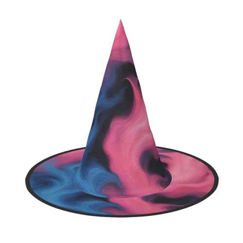 BGSHJVF Blau und Rosa Feuer Druck Halloween Hexe Hut Cosplay Caps Halloween Dekoration Kostüm Zubehör für Halloween Party BGSHJVF Blau und Rosa Feuer Druck Halloween Hexe Hut Cosplay Caps Halloween Dekoration Kostüm Zubehör für Halloween Party von BGSHJVF