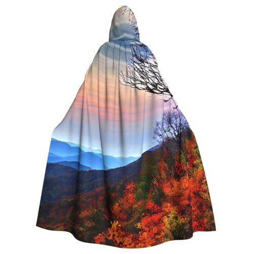 BGSHJVF Blue Ridge Mountain Print Halloween Kostüm Mantel für alle Übergroße Mantel mit Kapuze für Erwachsene Party Maske Tanzmaske, schwarz, one size, schwarzes, Einheitsgr��e BGSHJVF Blue Ridge Mountain Print Halloween Kostüm Mantel für alle Übergroße Mantel mit Kapuze für Erwachsene Party Maske Tanzmaske, schwarz, one size, schwarzes, Einheitsgr��e von BGSHJVF