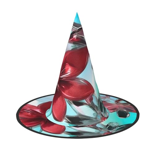 BGSHJVF Blumen-Glasmalerei-Druck, Halloween, Hexenhut, Cosplay, Kappen Halloween-Dekoration, Kostümzubehör für Party BGSHJVF Blumen-Glasmalerei-Druck, Halloween, Hexenhut, Cosplay, Kappen Halloween-Dekoration, Kostümzubehör für Party von BGSHJVF
