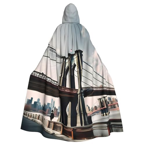 BGSHJVF Brooklyn Brücke S Druck Halloween Kostüm Umhang für alle, übergroße Cosplay erwachsenen Mantel mit Kapuze für Partys, Maskeraden BGSHJVF Brooklyn Brücke S Druck Halloween Kostüm Umhang für alle, übergroße Cosplay erwachsenen Mantel mit Kapuze für Partys, Maskeraden von BGSHJVF