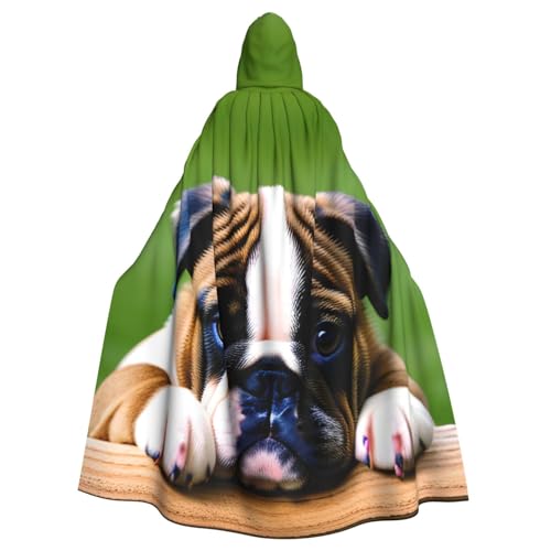 BGSHJVF Bulldog Welpen Halloween Kostüm Umhang für alle, großer Mantel mit Kapuze für Erwachsene, für Party, Fanced Ball BGSHJVF Bulldog Welpen Halloween Kostüm Umhang für alle, großer Mantel mit Kapuze für Erwachsene, für Party, Fanced Ball von BGSHJVF