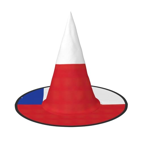 BGSHJVF Chiles Flagge Print Halloween Hexe Hut Cosplay Caps Halloween Dekoration Kostüm Zubehör für Party BGSHJVF Chiles Flagge Print Halloween Hexe Hut Cosplay Caps Halloween Dekoration Kostüm Zubehör für Party von BGSHJVF