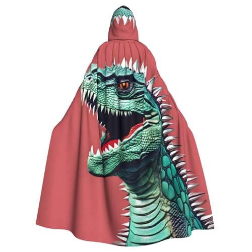 BGSHJVF Dinosa gedruckt Halloween Kostüm Umhang für alle, übergroßen Mantel mit Kapuze für Erwachsene, Kostümpartys BGSHJVF Dinosa gedruckt Halloween Kostüm Umhang für alle, übergroßen Mantel mit Kapuze für Erwachsene, Kostümpartys von BGSHJVF