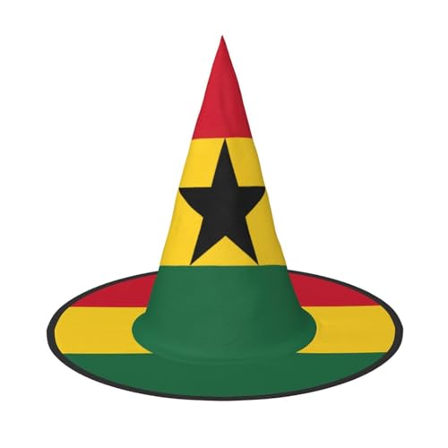 BGSHJVF Flagge von Ghana, Halloween-Hexenhut, Cosplay-Kappen, Halloween-Dekoration, Kostümzubehör für Party BGSHJVF Flagge von Ghana, Halloween-Hexenhut, Cosplay-Kappen, Halloween-Dekoration, Kostümzubehör für Party von BGSHJVF