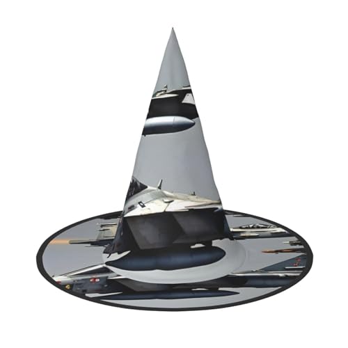 BGSHJVF Flugzeug Kämpfer Strahlen Druck Halloween Hexe Hut Cosplay Caps Halloween Dekoration Kostüm Zubehör für Halloween Party BGSHJVF Flugzeug Kämpfer Strahlen Druck Halloween Hexe Hut Cosplay Caps Halloween Dekoration Kostüm Zubehör für Halloween Party von BGSHJVF