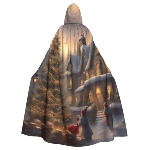 BGSHJVF Frohe Weihnachten Halloween Kostüm Umhang für alle, übergroßen Mantel mit Kapuze für Erwachsene, für Party, Fanced Ball BGSHJVF Frohe Weihnachten Halloween Kostüm Umhang für alle, übergroßen Mantel mit Kapuze für Erwachsene, für Party, Fanced Ball von BGSHJVF