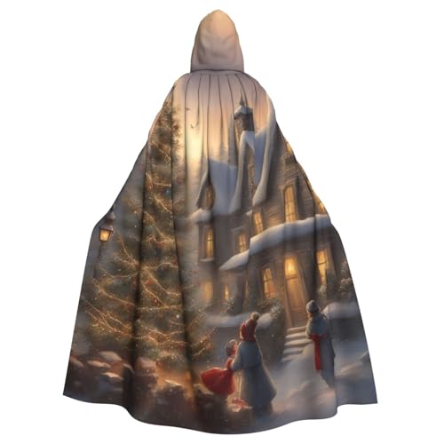 BGSHJVF Frohe Weihnachten Halloween Kostüm Umhang für alle, übergroßen Mantel mit Kapuze für Erwachsene, für Party, Fanced Ball BGSHJVF Frohe Weihnachten Halloween Kostüm Umhang für alle, übergroßen Mantel mit Kapuze für Erwachsene, für Party, Fanced Ball von BGSHJVF