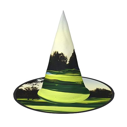 BGSHJVF Golfplatz Druck Halloween Hexe Hut Cosplay Caps Halloween Dekoration Kostüm Zubehör für Party BGSHJVF Golfplatz Druck Halloween Hexe Hut Cosplay Caps Halloween Dekoration Kostüm Zubehör für Party von BGSHJVF