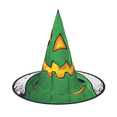 BGSHJVF Grün Geist Horror Halloween Kürbis Druck Halloween Hexe Hut Cosplay Caps Halloween Dekoration Kostüm Zubehör für Halloween Party BGSHJVF Grün Geist Horror Halloween Kürbis Druck Halloween Hexe Hut Cosplay Caps Halloween Dekoration Kostüm Zubehör für Halloween Party von BGSHJVF