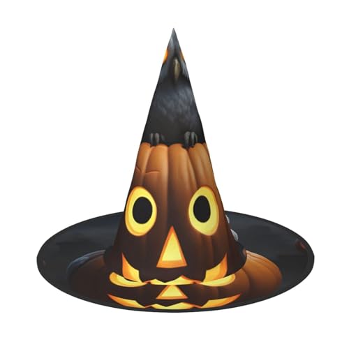 BGSHJVF Halloween Eule Geist Kürbis Druck Halloween Hexenhut Hüte Cosplay Halloween Dekoration Kostüm Partyzubehör BGSHJVF Halloween Eule Geist Kürbis Druck Halloween Hexenhut Hüte Cosplay Halloween Dekoration Kostüm Partyzubehör von BGSHJVF