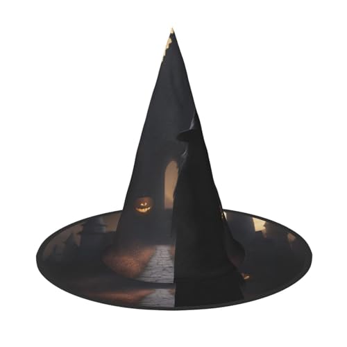 BGSHJVF Halloween-Gothic-Druck, Halloween-Hexenhut, Cosplay-Kappen, Halloween-Dekoration, Kostümzubehör für Party BGSHJVF Halloween-Gothic-Druck, Halloween-Hexenhut, Cosplay-Kappen, Halloween-Dekoration, Kostümzubehör für Party von BGSHJVF