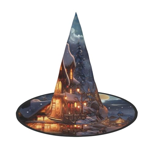 BGSHJVF Halloween Hexenhut Halloween Print Halloween Dekoration Halloween Kostüm Requisiten von BGSHJVF